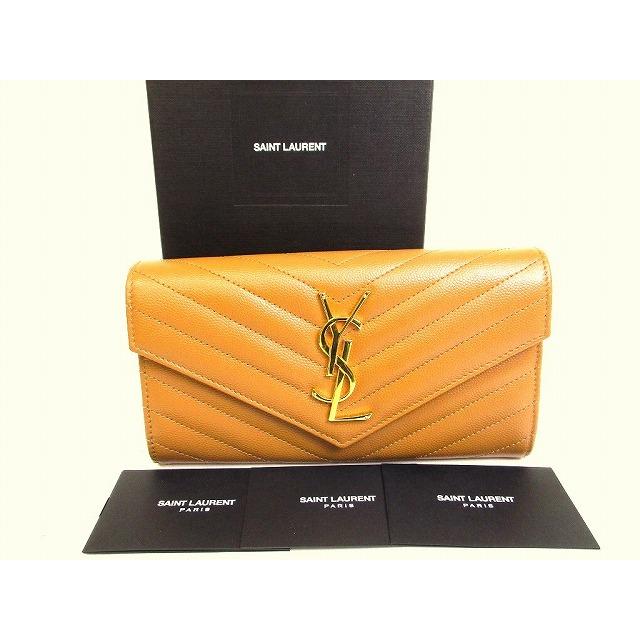 SAINT LAURENT サンローラン Saint Laurent YSL エンボス レザー