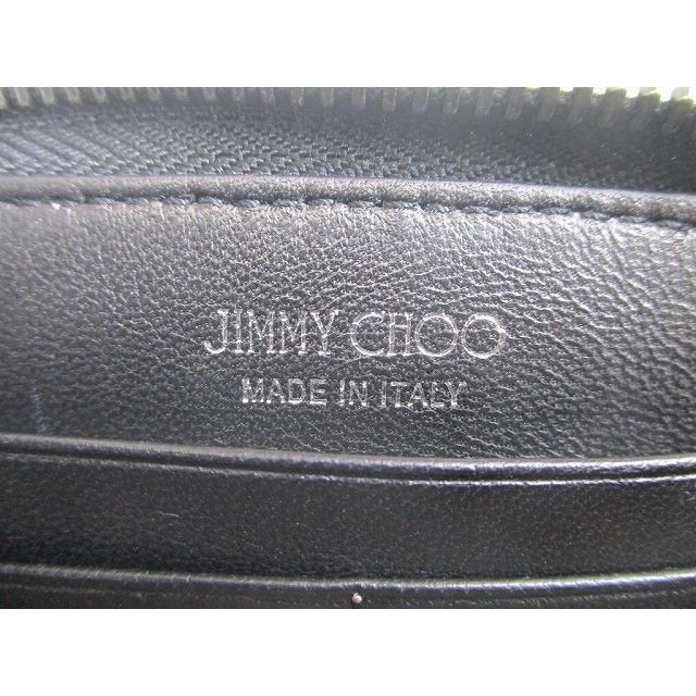 ジミーチュウ Jimmy Choo エンボススタッズ パテントレザー ラウンドファスナー 長財布 メンズ レディース 【未使用保管品】｜brandshoptokyos｜10