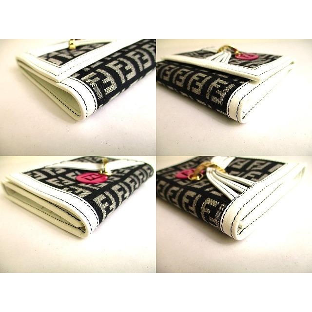 FENDI（フェンディ） ズッキーノ キャンバス 2つ折り コンパクト財布