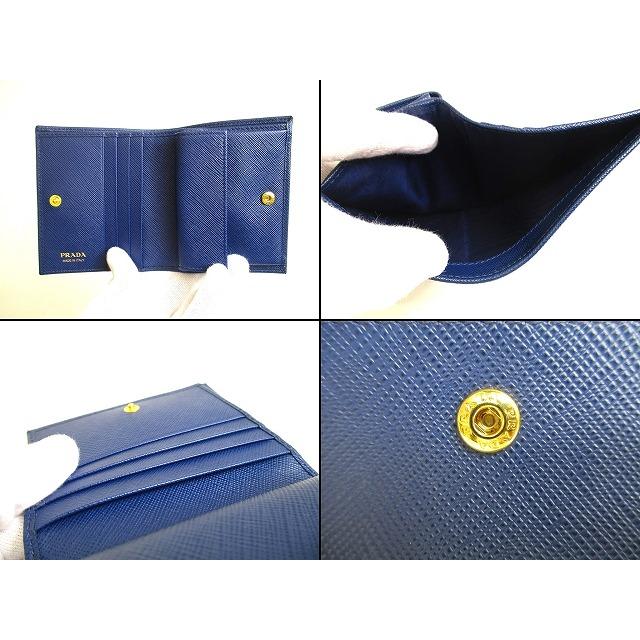 PRADA（プラダ） サフィアーノ レザー 2つ折り 財布 コンパクト財布