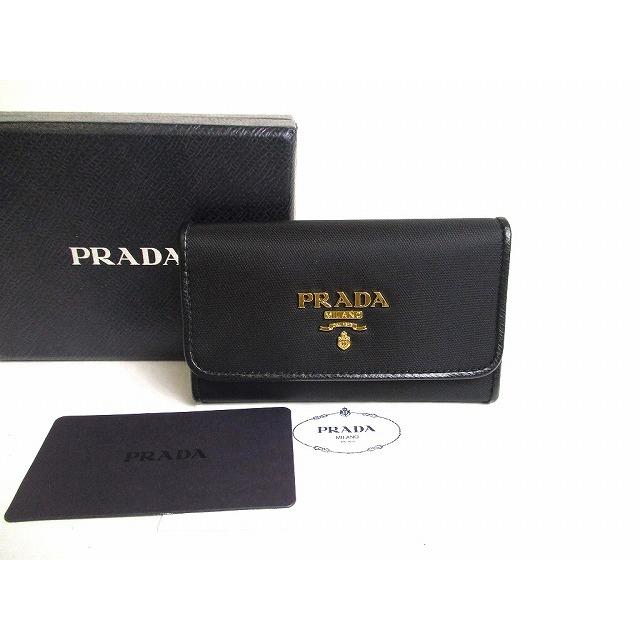 PRADA（プラダ） ナイロン レザー 6連 キーケース キーリング メンズ