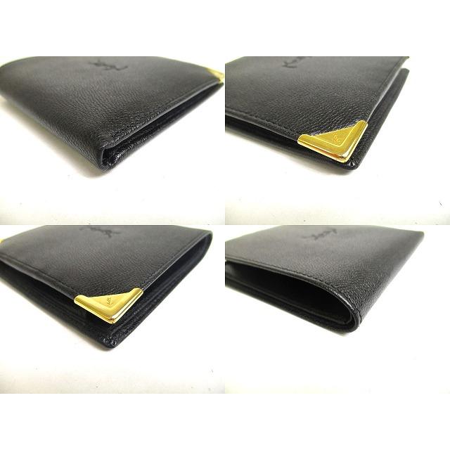 希少♡ヴィンテージYSLイヴサンローラン折財布 SAINT LAURENT イヴ サンローラン Yve Saint Laurent YSL ヴィンテージ