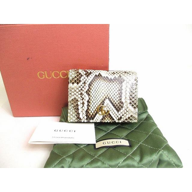 GG グッチ GUCCI マーモント パイソン レザー カードケース 2