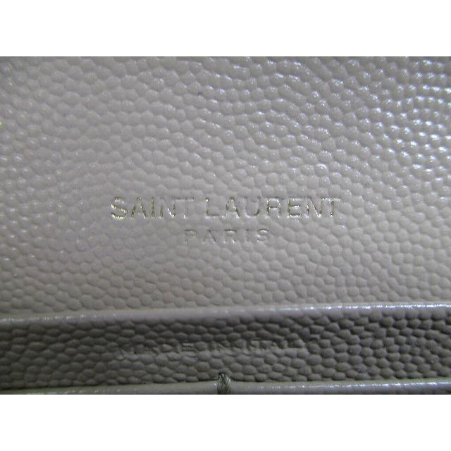 SAINT LAURENT サンローラン Saint Laurent YSL エンボス レザー 