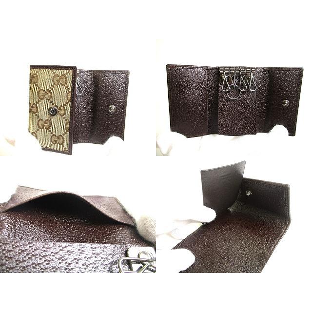 GGキャンバス グッチ GUCCI 6連 キーケース キーリング メンズ