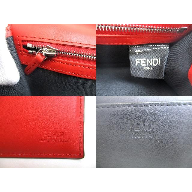 FENDI フェンディ モンスター バグスアイ レザーン 2つ折り 長 FENDI フェンディ モンスター バグスアイ レザーン 2つ折り 長