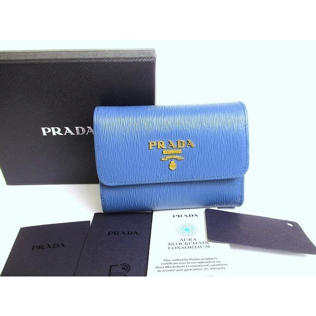 PRADA（プラダ） レザー 3つ折り 財布 コンパクト財布 コンパクト