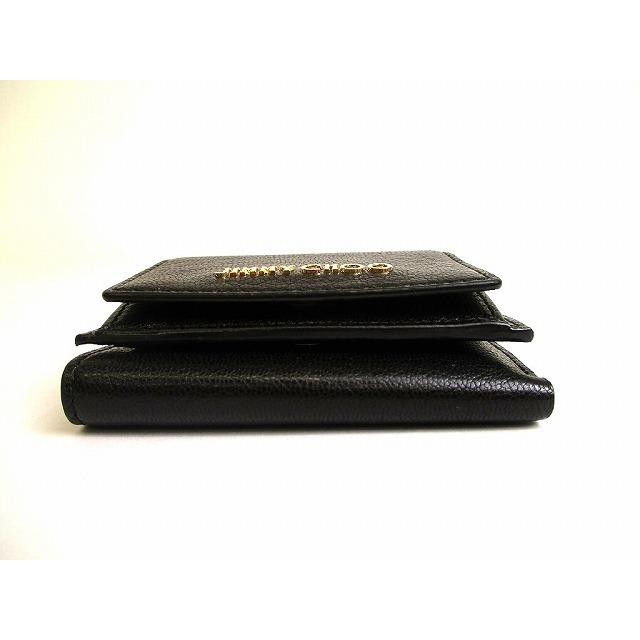 JIMMY CHOO（ジミーチュウ） ロゴ ゴートレザー NAIMA 3つ折り 財布