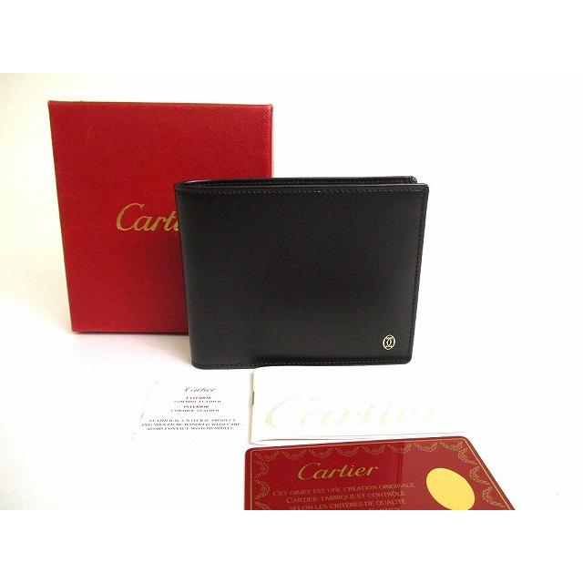 カルティエ パシャ ドゥ カルティエ カーフレザー 2つ折り 長財布 Cartier（カルティエ） パシャ ドゥ カーフレザー 2つ折り 札入れ 財布