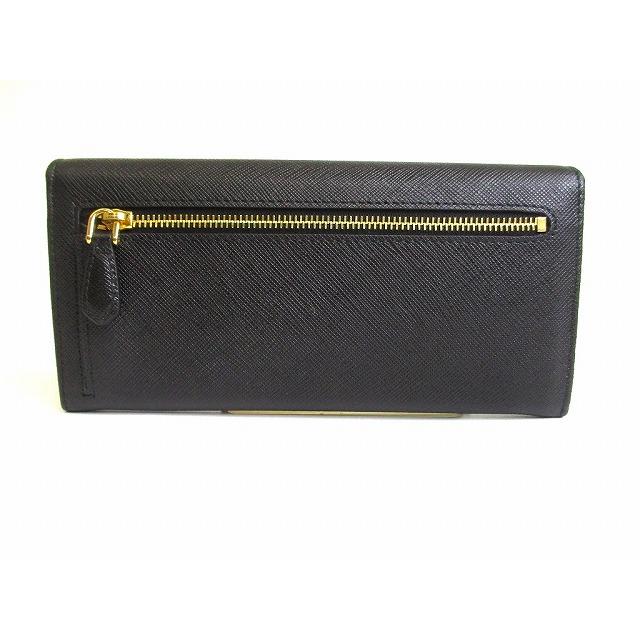PRADA プラダ サフィアーノ 2つ折り長財布 パスケース付 フラップ PRADA（プラダ） サフィアーノ レザー 2つ折り 長財布 ロング
