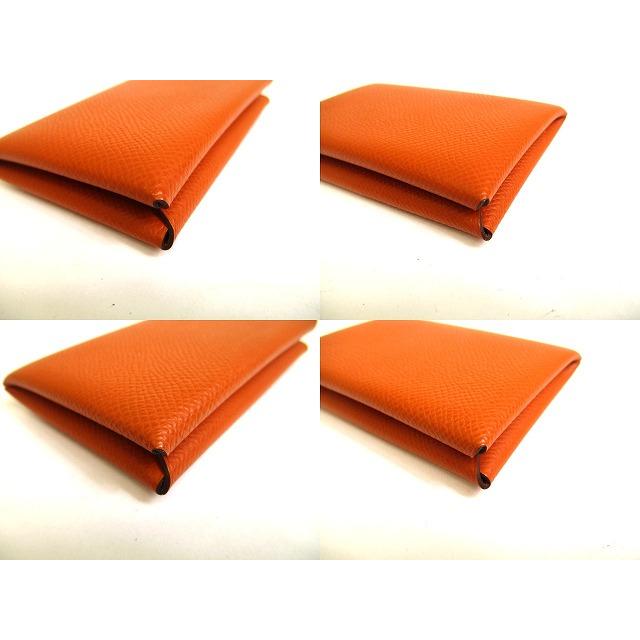 【未使用箱付き】HERMES カルヴィ ヴォーエプソン　パスケース HERMES（エルメス） ヴォーエプソン カルヴィ カードケース 名刺入れ