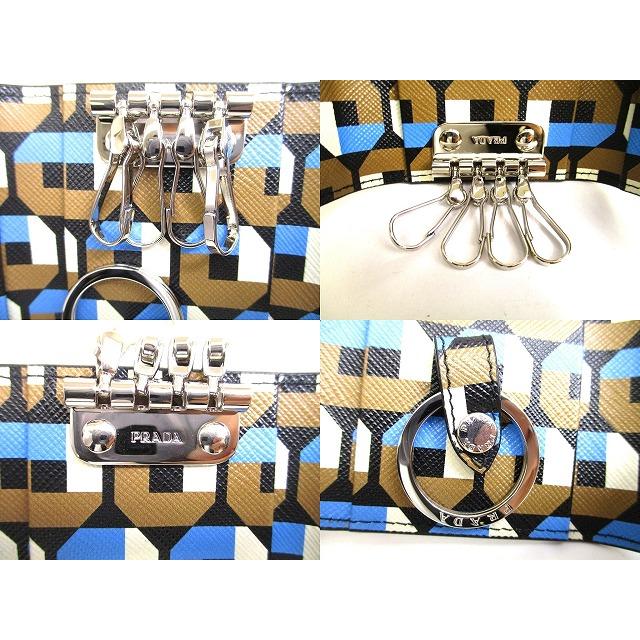 PRADA（プラダ） サフィアーノ トライアングル レザー シルバー金具 4