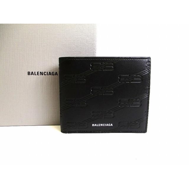 BALENCIAGA（バレンシアガ） エンボス モノグラム スクエア ウォレット