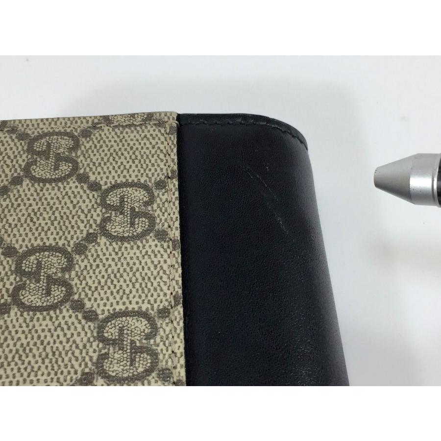 GG グッチ 財布 コンパクト レザー ブラック 金具ロックタイプ GG グッチ 財布 コンパクト レザー ブラック 金具ロックタイプ