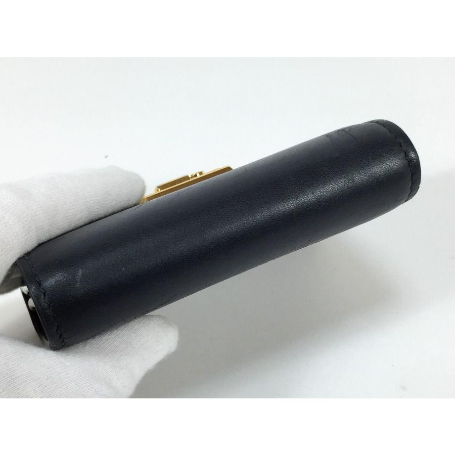 GG グッチ 財布 コンパクト レザー ブラック 金具ロックタイプ GG グッチ 財布 コンパクト レザー ブラック 金具ロックタイプ