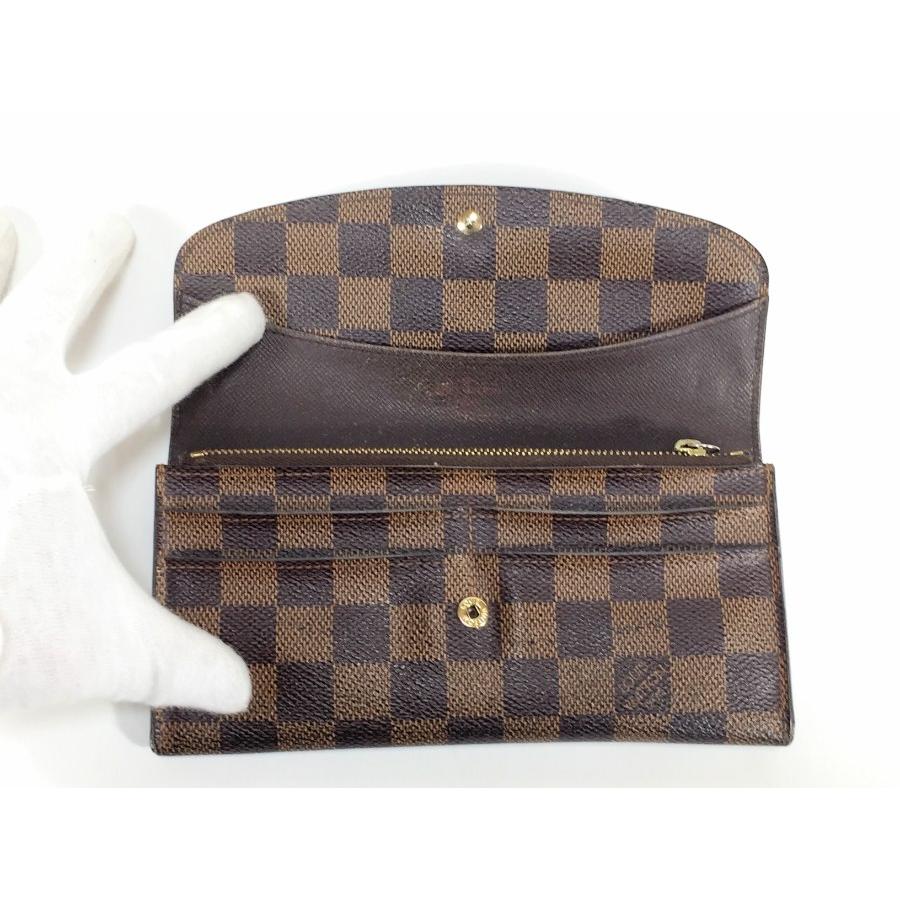LOUIS VUITTON ルイヴィトン 長財布 ダミエ 二つ折り ブラウン LOUIS VUITTON ルイヴィトン 長財布 ダミエ 二つ折り ブラウン