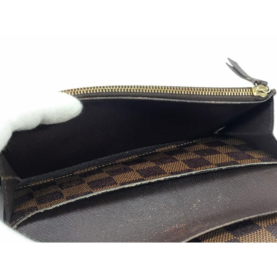 LOUIS VUITTON ルイヴィトン 長財布 ダミエ 二つ折り ブラウン LOUIS VUITTON ルイヴィトン 長財布 ダミエ 二つ折り ブラウン