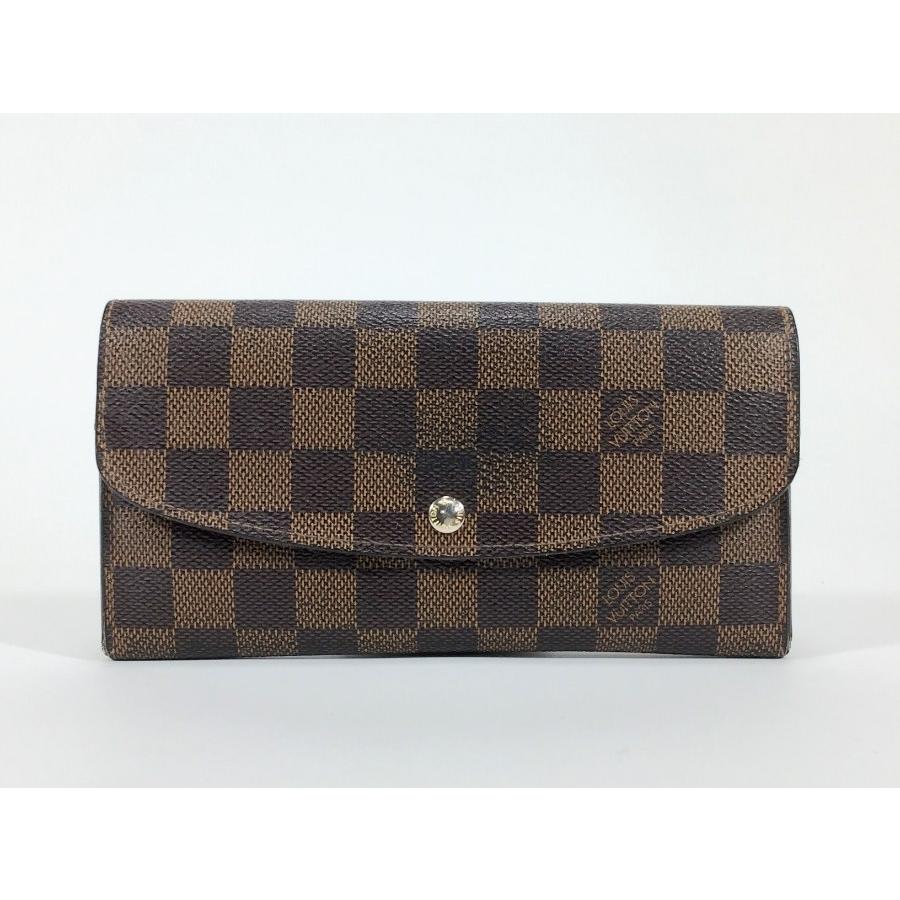 LOUIS VUITTON ルイヴィトン 長財布 ダミエ 二つ折り ブラウン LOUIS VUITTON ルイヴィトン 長財布 ダミエ 二つ折り ブラウン