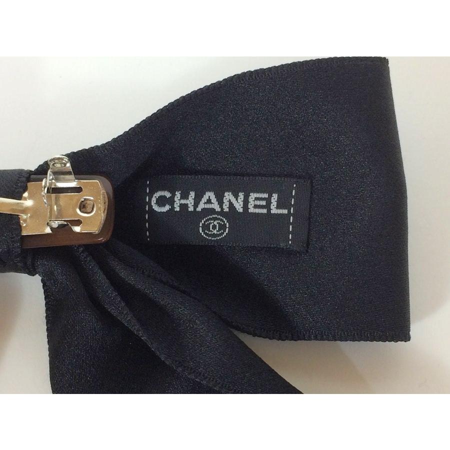 CHANEL シャネル バレッタ リボン サテン ブラック : ブランド CHANEL シャネル バレッタ リボン サテン ブラック : ブランド