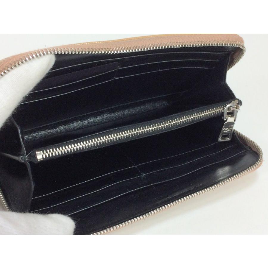 PRADA プラダ 長財布 レザー×スタッズ ベージュ : ブランド PRADA プラダ 長財布 レザー×スタッズ ベージュ : ブランド