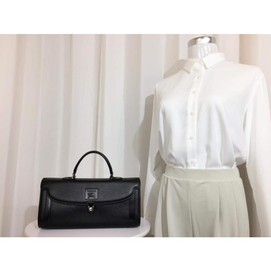 BURBERRY バーバリーズ ハンドバッグ レザー ブラック 黒 :0506-765 BURBERRY バーバリーズ ハンドバッグ レザー ブラック 黒 :0506-765