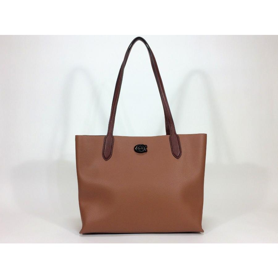 COACH コーチ トートバッグ ウィロウ レザー ブラウン ショルダー 