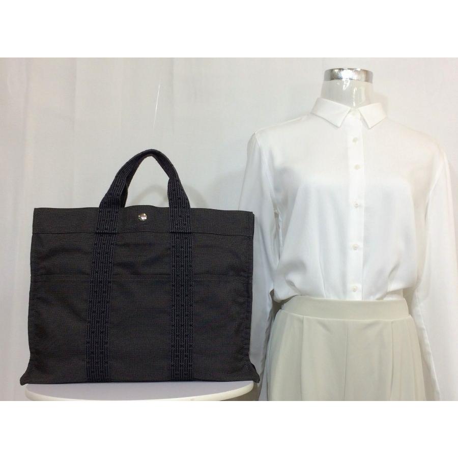 HERMES エルメス エールラインMM キャンバス トートバッグ 4122 HERMES エルメス エールラインMM キャンバス トートバッグ 4122