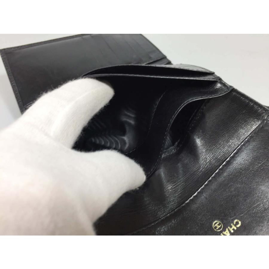CHANEL シャネル 財布 キャビアスキン 三つ折り レザー ココ CHANEL シャネル 財布 キャビアスキン 三つ折り レザー ココ