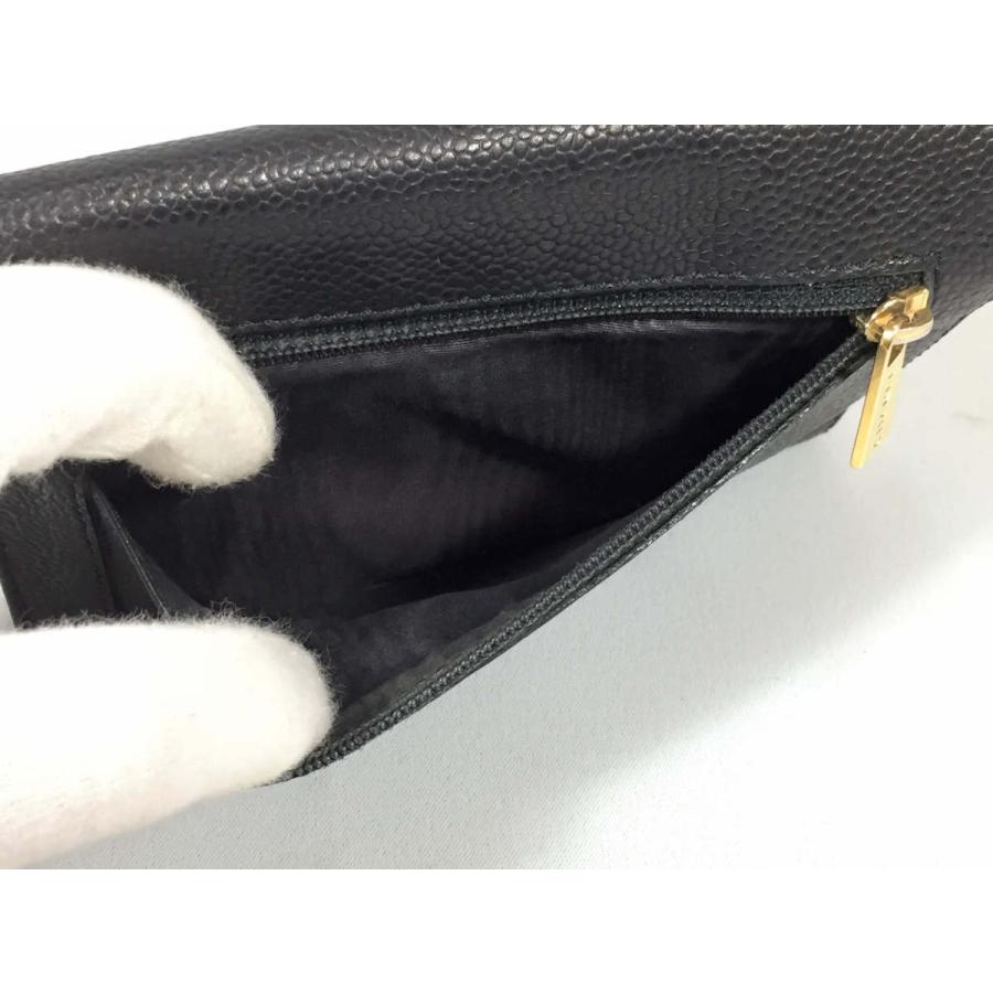 CHANEL シャネル 財布 キャビアスキン 三つ折り レザー ココ CHANEL シャネル 財布 キャビアスキン 三つ折り レザー ココ