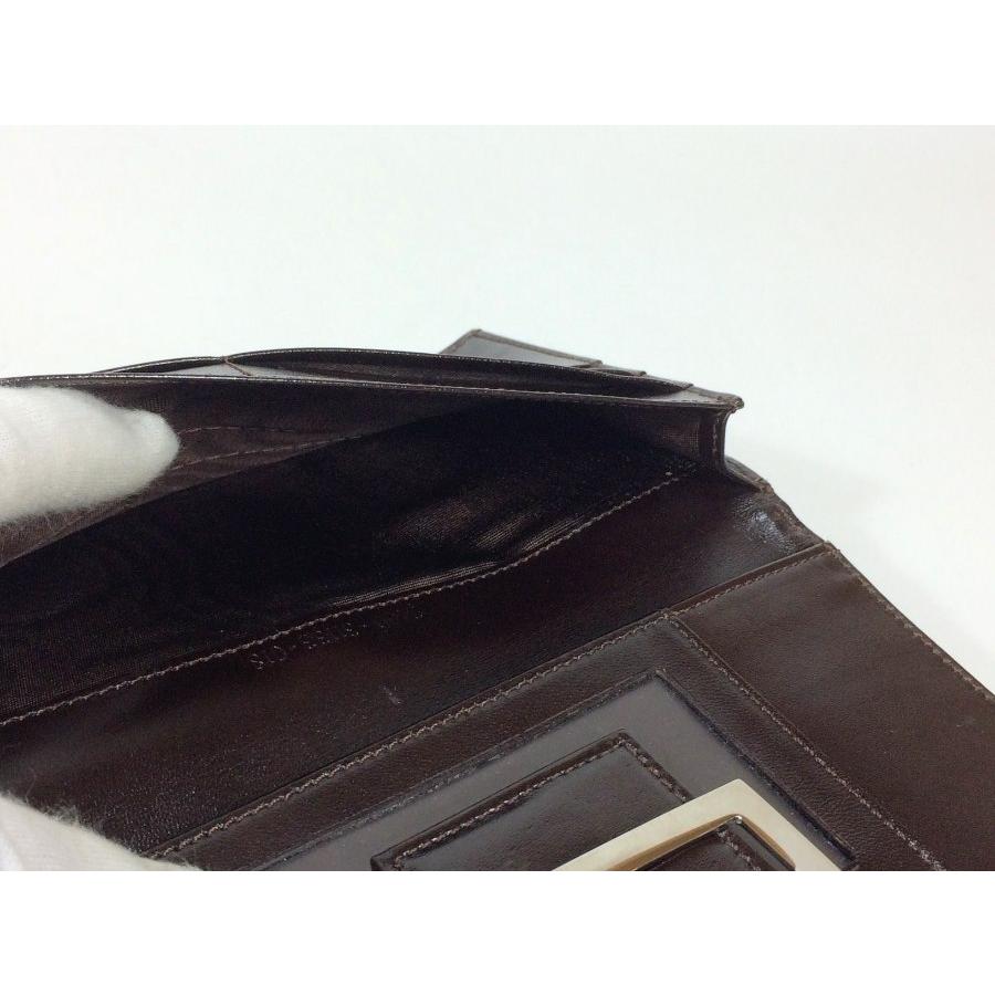 FENDI フェンディ 長財布 ズッカ柄 キャンバス×レザー ブラウン FENDI フェンディ 長財布 ズッカ柄 キャンバス×レザー ブラウン