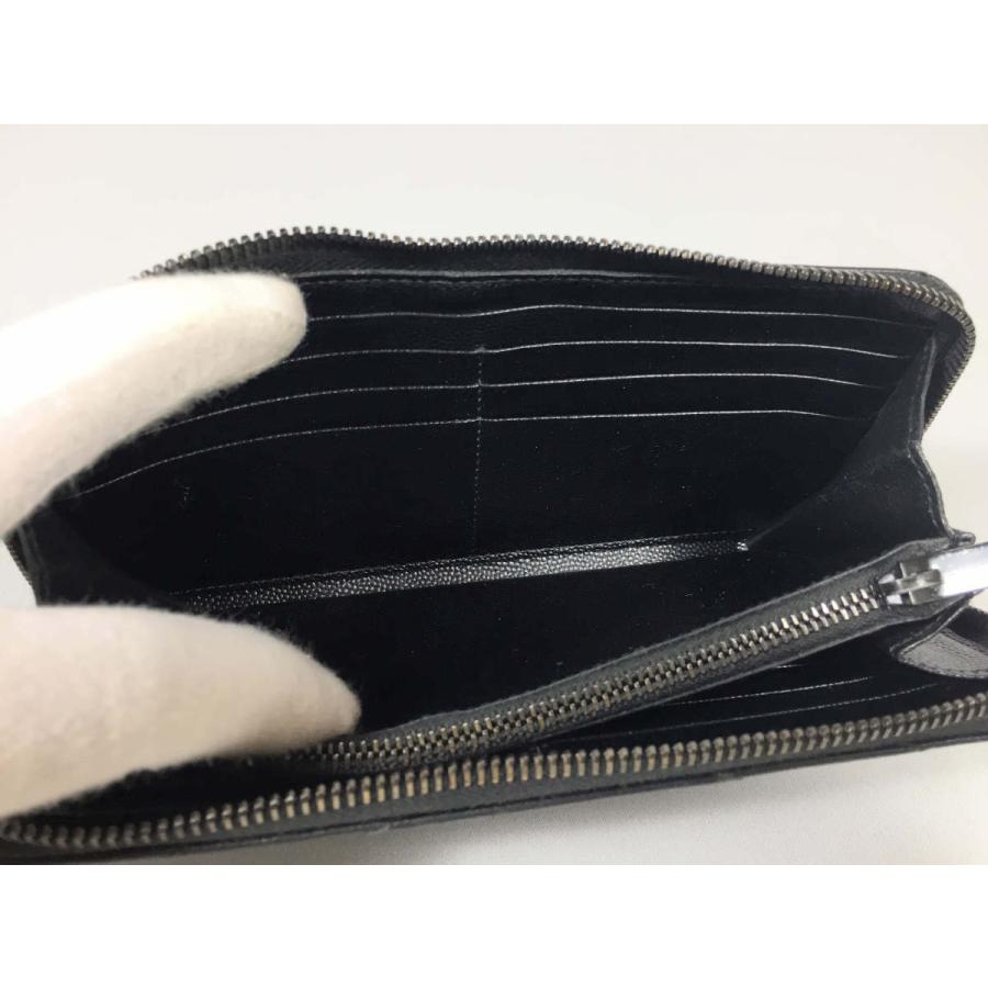 SAINT LAURENT サンローラン 長財布 レザー ブラック 黒 SAINT LAURENT サンローラン 長財布 レザー ブラック 黒