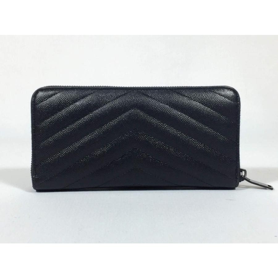 SAINT LAURENT サンローラン 長財布 レザー ブラック 黒 SAINT LAURENT サンローラン 長財布 レザー ブラック 黒
