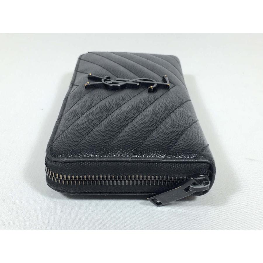 SAINT LAURENT サンローラン 長財布 レザー ブラック 黒 SAINT LAURENT サンローラン 長財布 レザー ブラック 黒