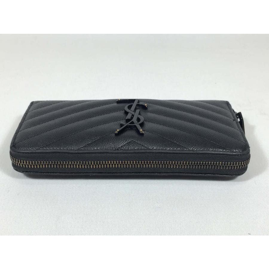 SAINT LAURENT サンローラン 長財布 レザー ブラック 黒 SAINT LAURENT サンローラン 長財布 レザー ブラック 黒