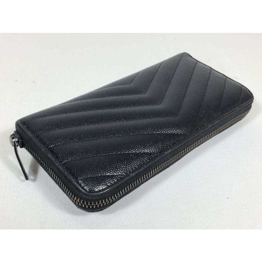 SAINT LAURENT サンローラン 長財布 レザー ブラック 黒 SAINT LAURENT サンローラン 長財布 レザー ブラック 黒