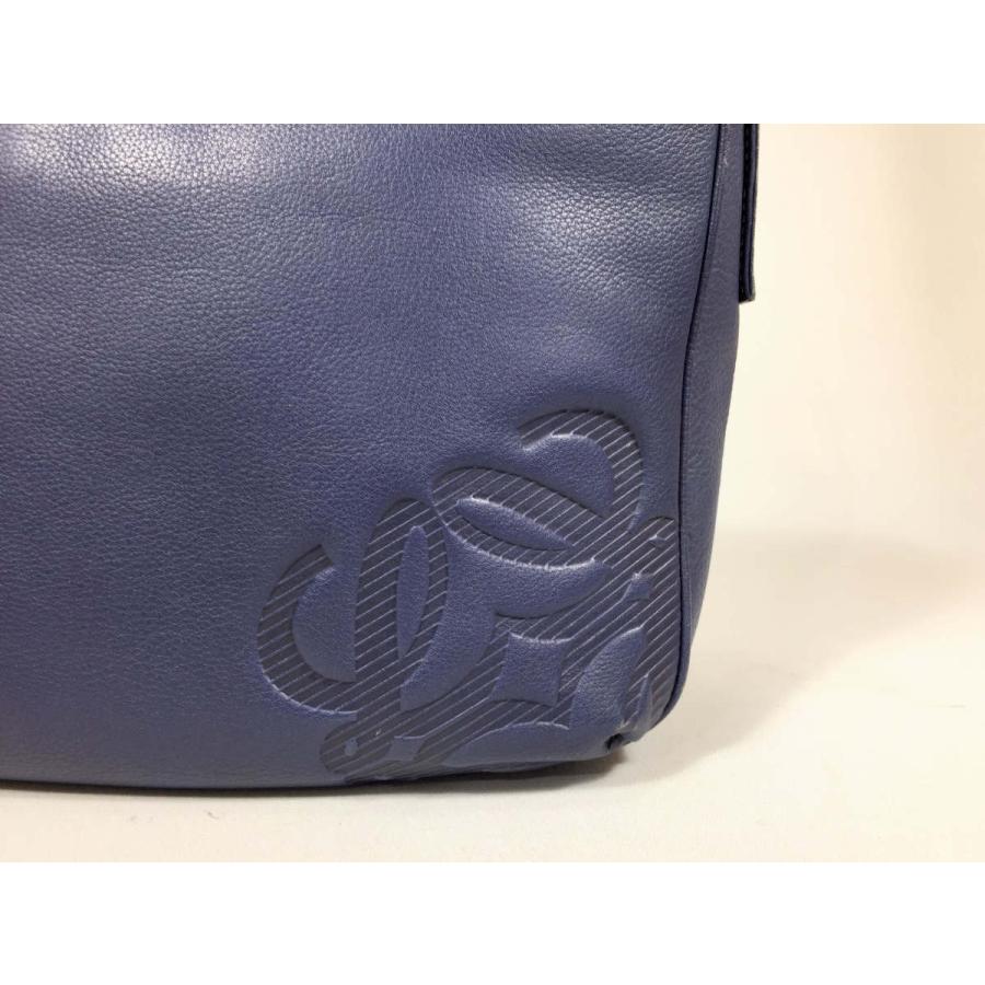LOEWE ロエベ ショルダーバッグ レザー ブルー 青 : ブランド