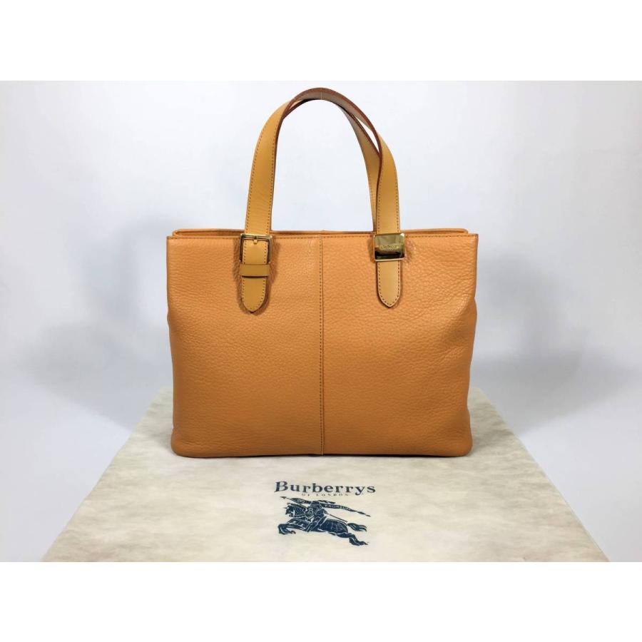 BURBERRY バーバリー トートバッグ レザー ブラウン 茶 BURBERRY バーバリー トートバッグ レザー ブラウン 茶