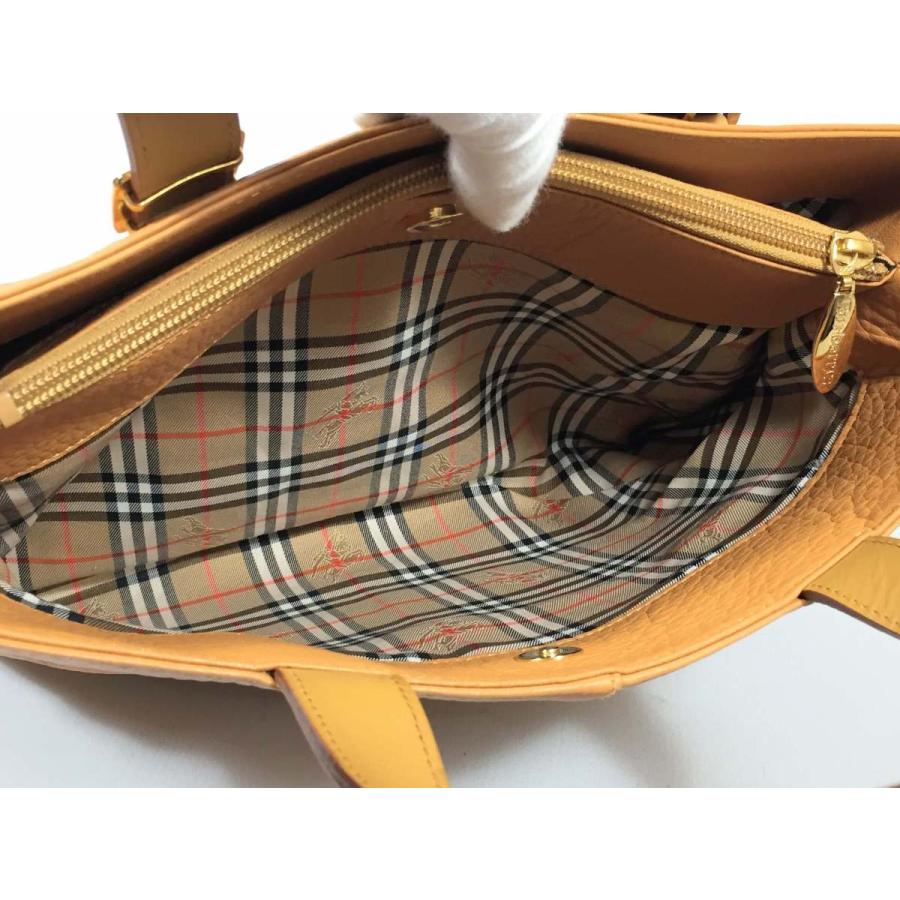 BURBERRY バーバリー トートバッグ レザー ブラウン 茶 BURBERRY バーバリー トートバッグ レザー ブラウン 茶