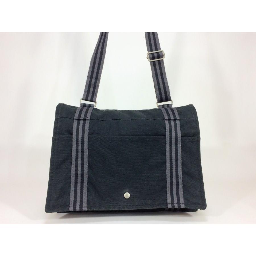 フールトゥ エルメス ショルダーバッグ バサス キャンバス ブラック  