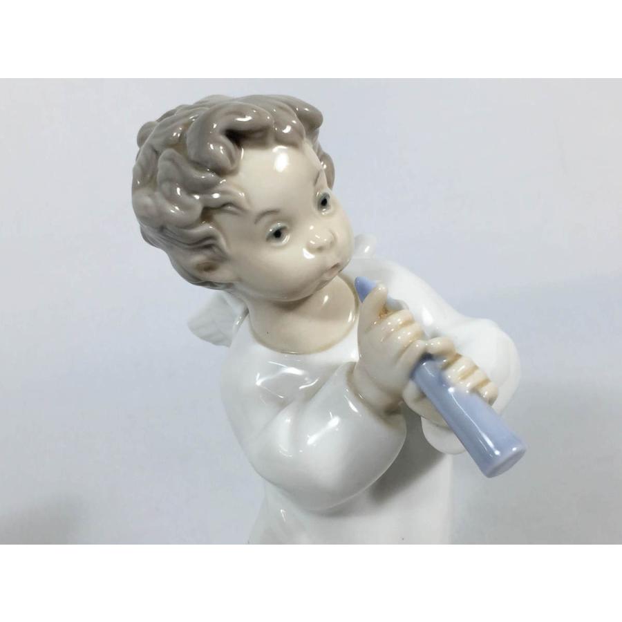LLADRO リヤドロ フィギュリン 可愛いフルート 笛を吹く天使 LLADRO リヤドロ フィギュリン 可愛いフルート 笛を吹く天使