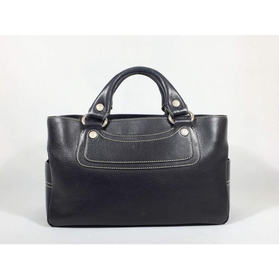 CELINE セリーヌ ハンドバッグ レザー ブラック 黒 : ブランド CELINE セリーヌ ハンドバッグ レザー ブラック 黒 : ブランド