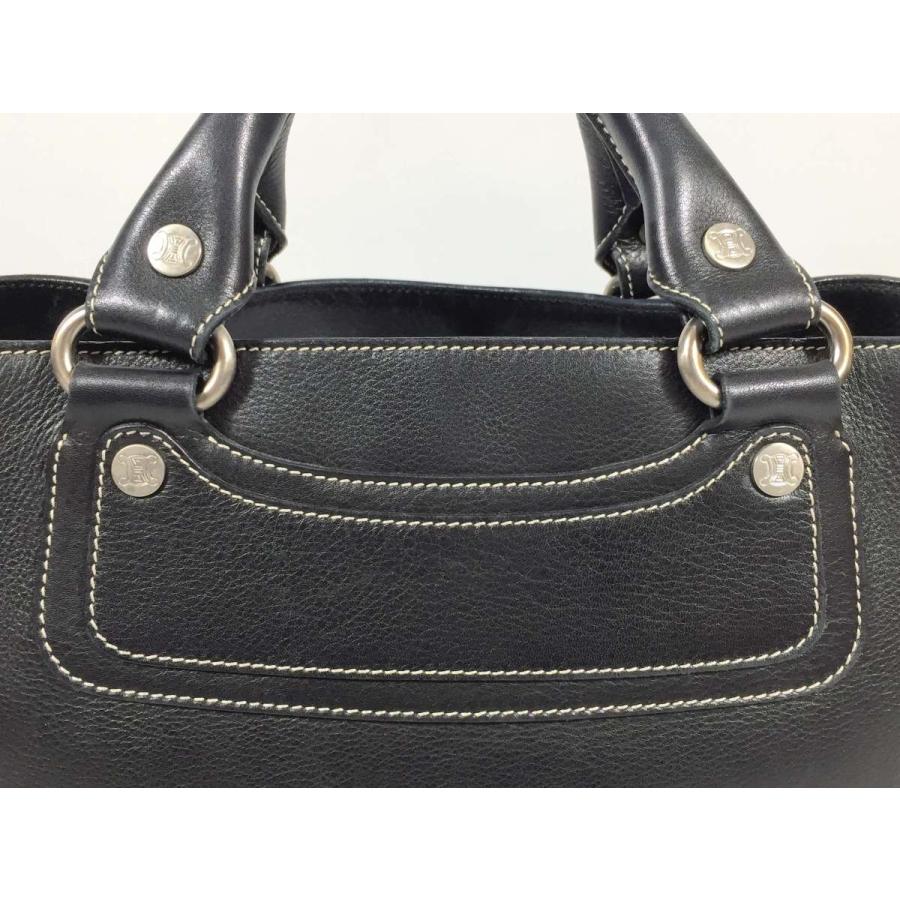 CELINE セリーヌ ハンドバッグ レザー ブラック 黒 : ブランド CELINE セリーヌ ハンドバッグ レザー ブラック 黒 : ブランド