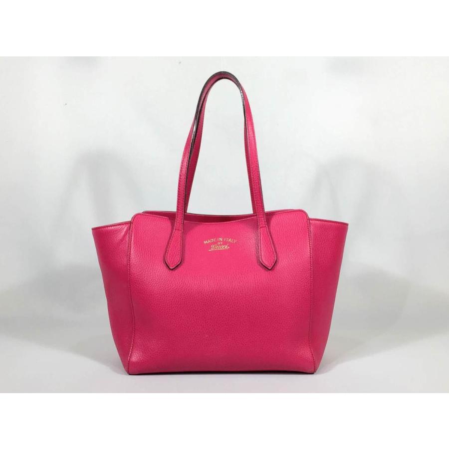 GUCCI グッチ トートバッグ スウィング レザー ピンク GUCCI グッチ トートバッグ スウィング レザー ピンク
