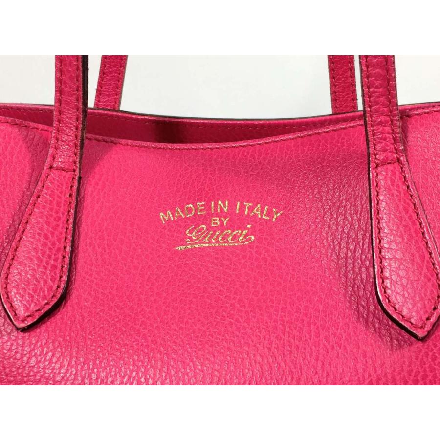 GUCCI グッチ トートバッグ スウィング レザー ピンク GUCCI グッチ トートバッグ スウィング レザー ピンク