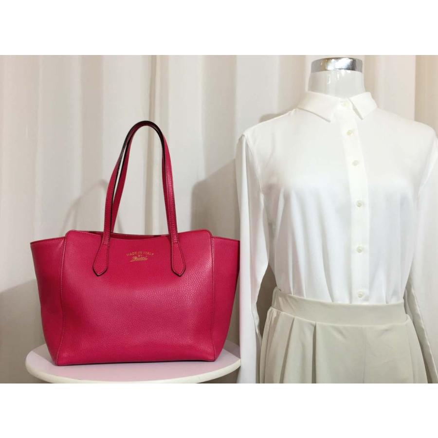 GUCCI グッチ トートバッグ スウィング レザー ピンク GUCCI グッチ トートバッグ スウィング レザー ピンク