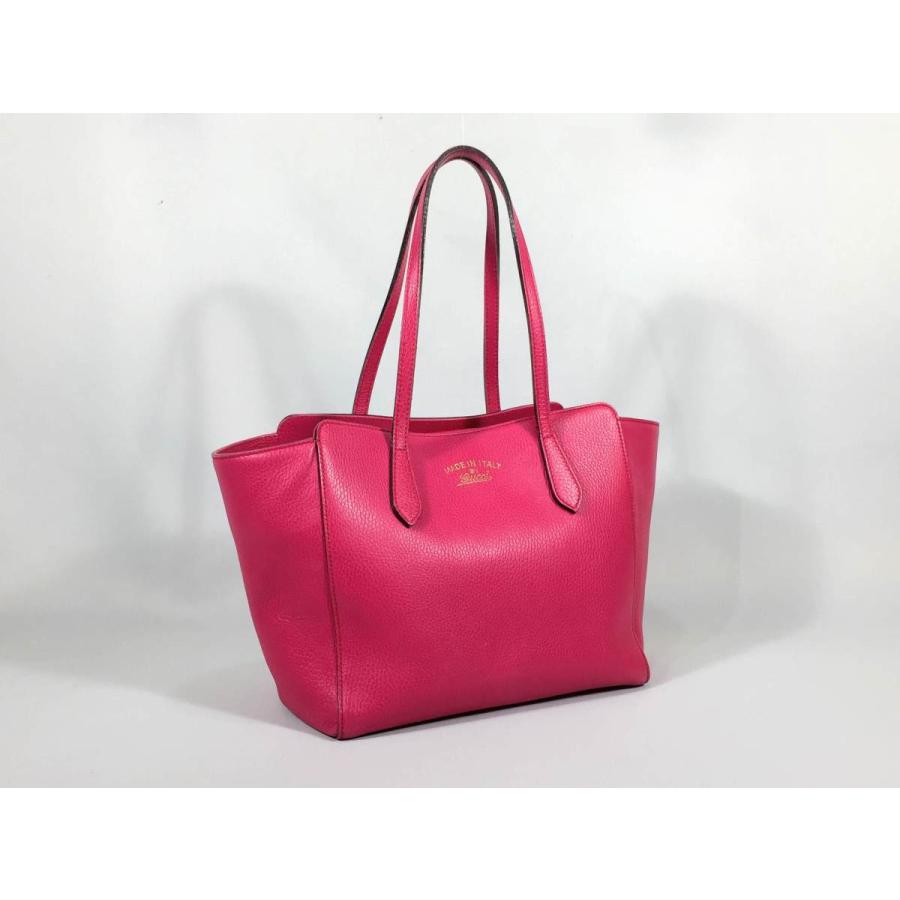 GUCCI グッチ トートバッグ スウィング レザー ピンク GUCCI グッチ トートバッグ スウィング レザー ピンク