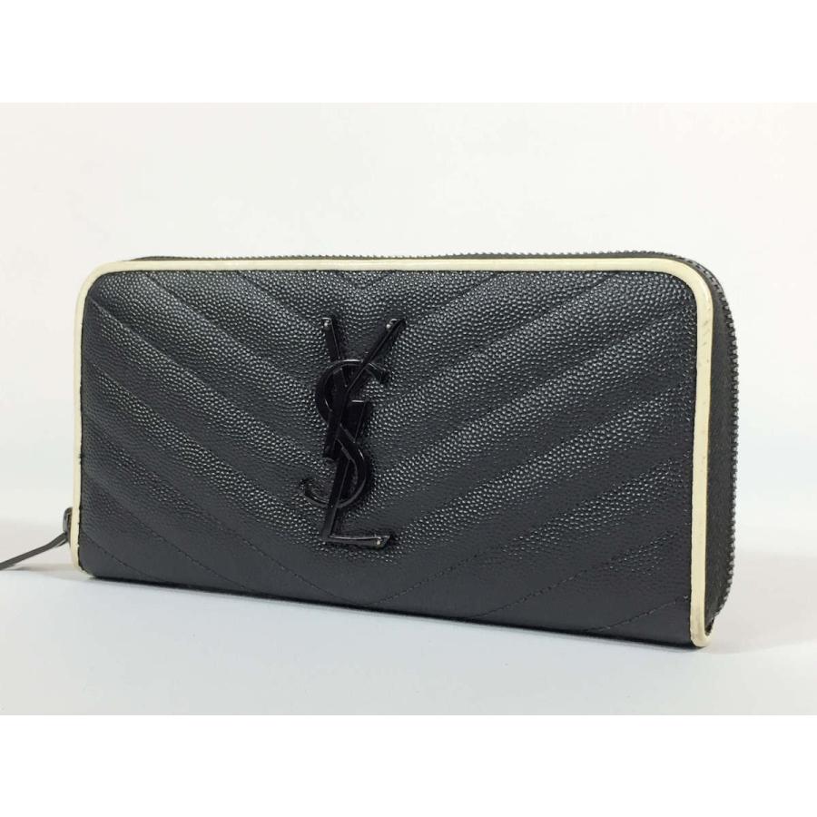 SAINT LAURENT サンローラン 長財布 YSLロゴ ラウンドファスナー SAINT LAURENT サンローラン 長財布 YSLロゴ ラウンドファスナー