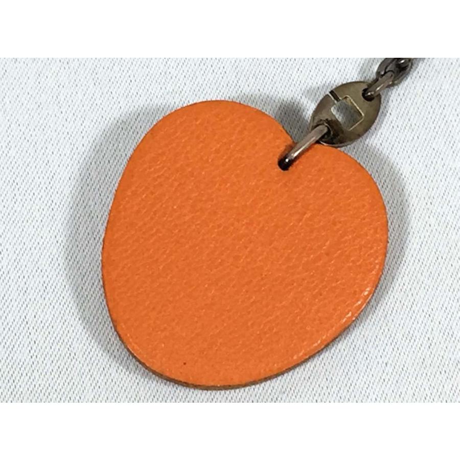 HERMES エルメス チャーム フルーツ ミカン オレンジ レザー HERMES エルメス チャーム フルーツ ミカン オレンジ レザー