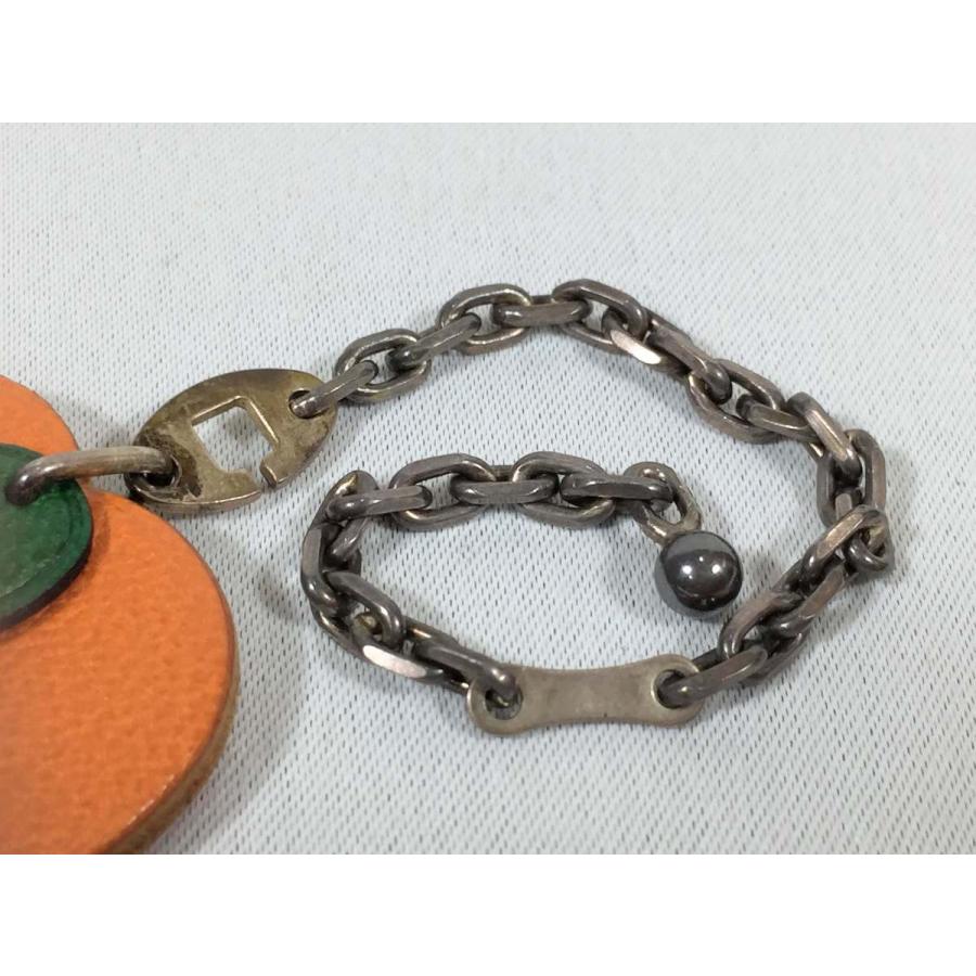 HERMES エルメス チャーム フルーツ ミカン オレンジ レザー HERMES エルメス チャーム フルーツ ミカン オレンジ レザー