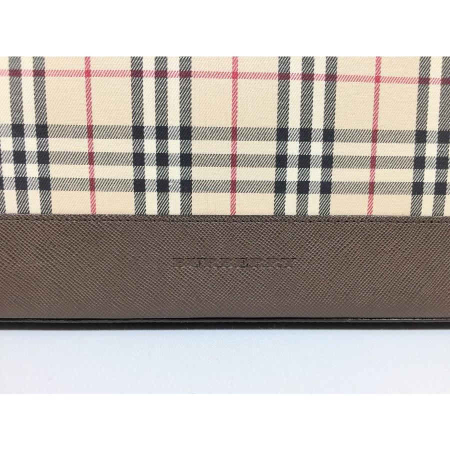 BURBERRY バーバリー トートバッグ ノバチェック×ブラウン BURBERRY バーバリー トートバッグ ノバチェック×ブラウン